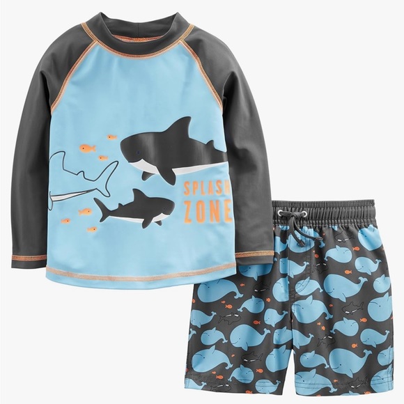 Carter’s 2-piece swimsuit rashguard set - Picture 1 of 4